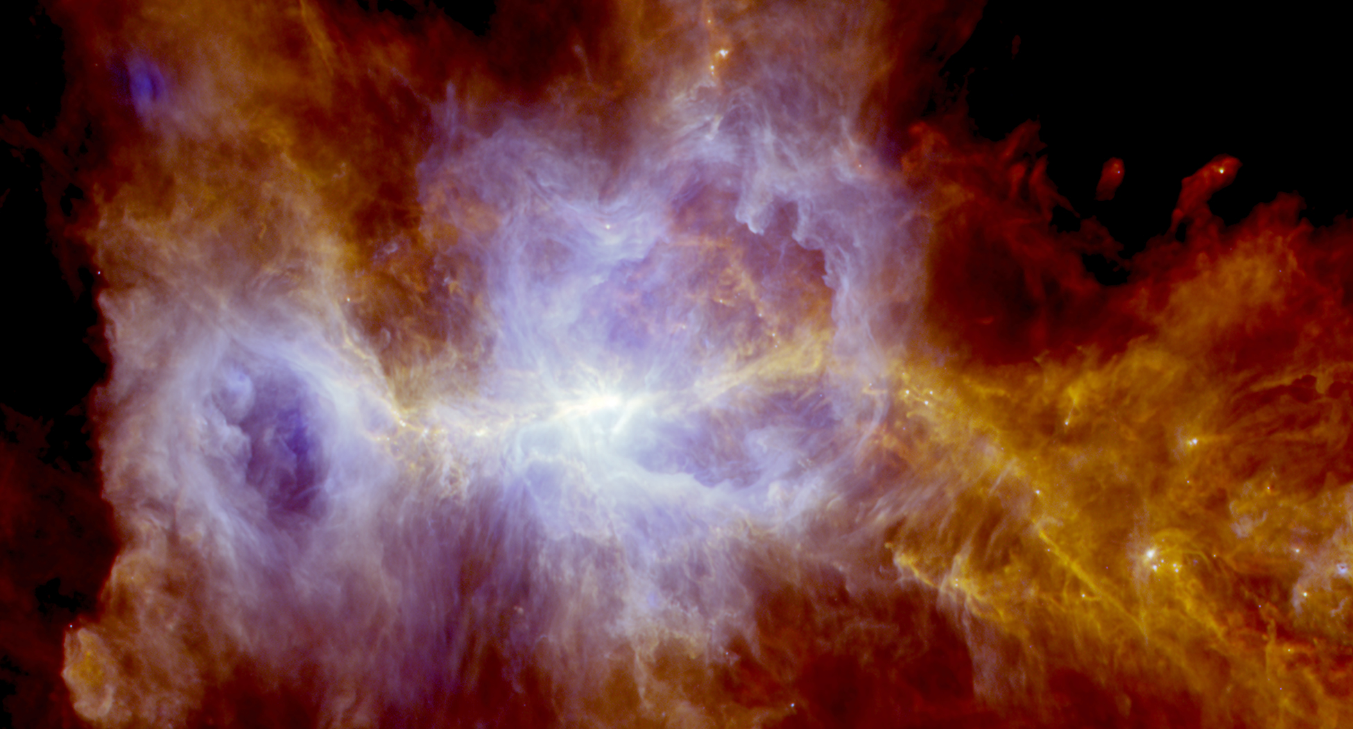 La nébuleuse d'Orion vue par Herschel