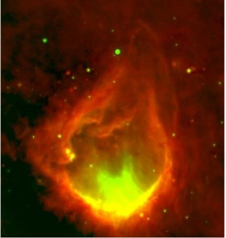 Le satellite Herschel dévoile la naissance d'une étoile massive