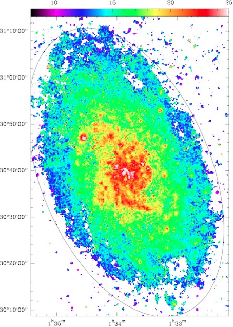 En image: prendre la température d'une galaxie