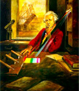 Baptisé en l'honneur de Sir William Herschel (1738-1822) qui découvrit en 1800 l'existence d'une lumière au-delà du visible - aujourd'hui appelée infrarouge. Le télescope de la mission Herschel sera lancé par la fusée Ariane 5, avec le télescope Planck qui sera dédié à l'étude du fond diffus cosmique. Crédit :